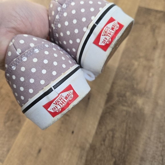 Vans Women's Polka Dot Sneakers - Light Purple and White Size 8 - Picture 12 of 12